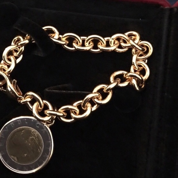 18k Italian Lira Bracelet - Picture 3 of 8